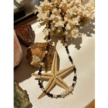 Luna Jewellery Lal ve Incili Kolye