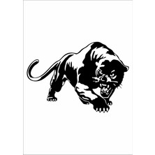 Sticker Usta Panter Panther Kaplan Puma Oto Sticker Araba Sticker Q47