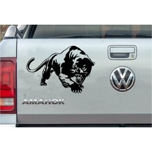 Sticker Usta Panter Panther Kaplan Puma Oto Sticker Araba Sticker Q47