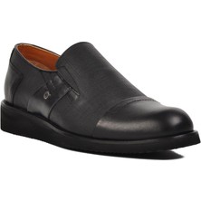 Ayakmod Premium 03256 Siyah Deri Erkek Casual Ayakkabı