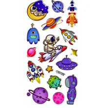 Limmy Sticker Kabartmalı Stiker Defter Planlayıcı Etiket LRH006 17 x 9 cm Uzay Astronot