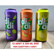 Çaykur Didi Hepsibirarada Paketi Bergamot + Limon + Şeftali Soğuk Çay 500 ml x 12 Adet