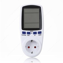 Koodmax - Dijital Wattmetre 220V Priz Tipi 16A 3680W Enerji Sarfiyat Ölçer Tüketim Ölçer
