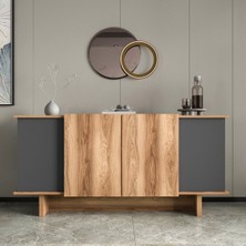 Alonex Home Diana 180 cm Konsol , Ceviz- Antrasit Konsol