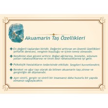 Gümüş Hediye Al Makrome Örgülü Naturel Kesim Aquamarin Doğaltaş Kadın Bileklik