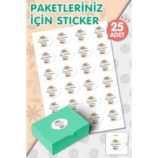 Tuğset Etiket Güzel Günlerde Kullanın Sticker 5,2 cm 25 Adet Opak Sticker Yapışkanlı Etiket T988