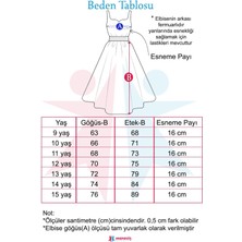 Meneviş Özel Tasarımlı Kız Çocuk Kısa Abiye ELBISE_MNVS0782