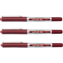 Uni-Ball Eye Micro 0.5 Kırmızı Roller Kalem Üç Adet
