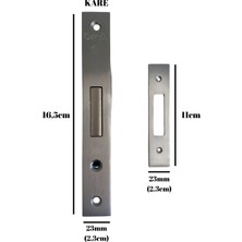 Özruh Silindirli Kare 45 mm Çelik Kapı Emniyet Kilidi Giriş Kapısı Emniyet Kilidi (Barelsiz) (45 mm x 23 mm)