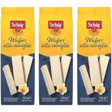 Schar Wafers Alla Vaniglia 125G Vanilyalı Gofret 3 Adet