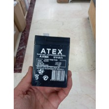 Atex  6V 4AH Kuru Bakımsız Akü , 6 V 4 Ah , 6 Volt 4 Amper , 6VOLT 4AMPER Işıldak Aküsü