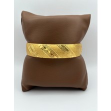 Arnes Jewelry Çelik 22 Ayar Altın Kaplama Bilezik