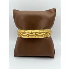 Arnes Jewelry Çelik 22 Ayar Altın Kaplama Bilezik