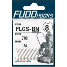 Fudo 7701  Lgs Black Nıkel Olta Iğnesi No:2/0