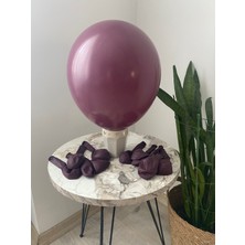 Funi Parti Malzemeleri Pastel Bordo Balon 10LU