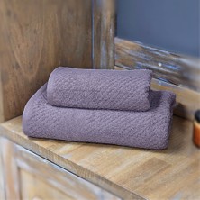 Cozyy Life %100 Pamuk | Simple Banyo Havlusu 2’li Set | Mor