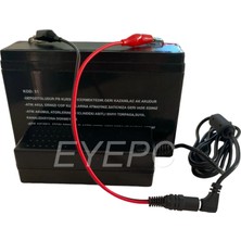 6 Volt 12 Amper Akü 6V 12AH ve Şarj Adaptörlü Set Eye1