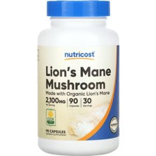 Nutricost Lion's Mane Mushroom Capsules 2100MG Per Serving  30 Servings  90 Capsules  Usa 3533