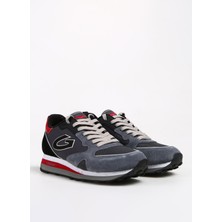 Alberto Guardiani Gri - Kırmızı Erkek Süet Sneaker Wen 0400