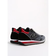 Alberto Guardiani Gri - Kırmızı Erkek Süet Sneaker Wen 0400