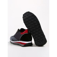 Alberto Guardiani Gri - Kırmızı Erkek Süet Sneaker Wen 0400
