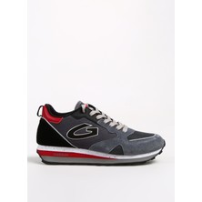 Alberto Guardiani Gri - Kırmızı Erkek Süet Sneaker Wen 0400