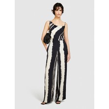 Sisley Siyah - Çok Renkli Kadın Tulum