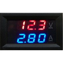 Elektromall Dijital Voltmetre ve Ampermetre Dc 0-100V 10A