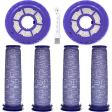 Haashu Dyson DC41 DC65 DC66 Için 2 Paket Son Filtre ve 4 Paket Ön Filtre (Yurt Dışından)