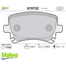 Valeo Arka Balata Passat-Cc-Caddy-Golf5-Golf6-Jetta-A3-A6-Leon-Octavia-Superb 04 GDB1622 42058