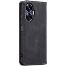 Realme C55 Durumda Kart Yuvası Için Flip Case Kickstand Flip Folio Kitap Manyetik (Yurt Dışından)