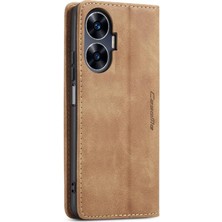 Realme C55 Durumda Kart Yuvası Için Flip Case Kickstand Flip Folio Kitap Manyetik (Yurt Dışından)