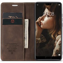 Huawei P20 Vintage Pu Deri Cüzdan Manyetik Kapatma Kılıf Için Flip Case (Yurt Dışından)