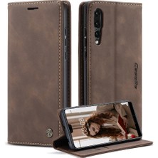 Huawei P20 Pro Için Flip Case Vintage Pu Deri Cüzdan Flip Folio Kitap (Yurt Dışından)