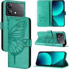 Xiaomi Poco X6 Neo 5g Premium Deri Manyetik Kabartma Flip Case (Yurt Dışından)