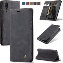 Huawei P20 Vintage Pu Deri Cüzdan Manyetik Kapatma Kılıf Için Flip Case (Yurt Dışından)