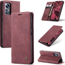 Xiaomi 12/12X/12S Için Flip Case Vintage Pu Deri Cüzdan Flip Folio Kitap (Yurt Dışından)