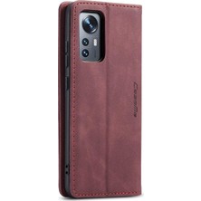 Xiaomi 12/12X/12S Için Flip Case Vintage Pu Deri Cüzdan Flip Folio Kitap (Yurt Dışından)