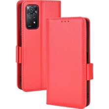 Xiaomi Redmi Için Not 11 Pro 4g/5g Yan Toka Pu Deri Cüzdan Kart (Yurt Dışından)