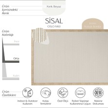 Cool Halı Oslo M60 Hav Toz Vermez Kolay Temizlenen Hasır Doku İnce Düğüm İthal Sisal Halı