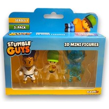 Toyfest Stumble Guys Seri 1 - 3D Mini 3 Lü Figür Seti - 3 Adet Sensei Inside Out Frozen Valkyrie - 5 cm