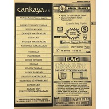 Hasyılmaz Ankara 1986 Meslek Reklam Ilanı Efemera S145
