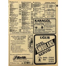 Hasyılmaz Izmir 1982-1983 Meslek Reklam Ilanı Efemera S33