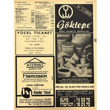 Hasyılmaz Izmir 1982-1983 Meslek Reklam Ilanı Efemera S229