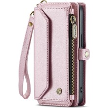 BDT Market Iphone 15 Için Crossbody Durumda Pro Max Rfid Engelleme Durumda Cüzdan Fermuar Yuvası (Yurt Dışından)