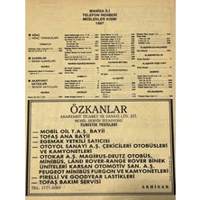 Hasyılmaz Manisa 1987 Meslek Reklam Ilanı Efemera S-1