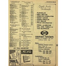 Hasyılmaz Ankara 1986 Meslek Reklam Ilanı Efemera S415