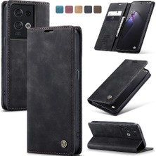 BDT Market Oppo Oppo 8 Pro 5g Için Flip Case Kart Yuvası Kickstand Vintage Pu Flip (Yurt Dışından)