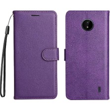 BDT Market Nokia C10 Için Flip CASE/C20 Iş Cüzdan Telefon Kılıfı Klasik Düz Renk (Yurt Dışından)