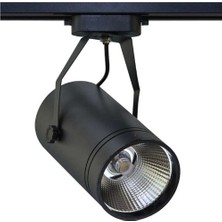 Ack 30W Sıyah 4000K Cob LED Monofaze Ray Armatürü